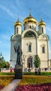 The Catherine`s Cathedral in Pushkin